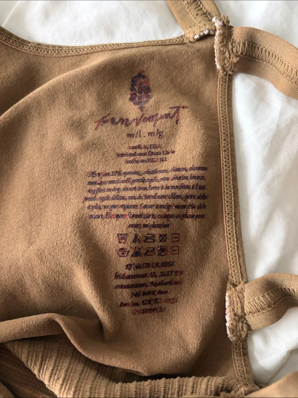 Free people movement med large Sleeveless Jumpsuit in Brown backless